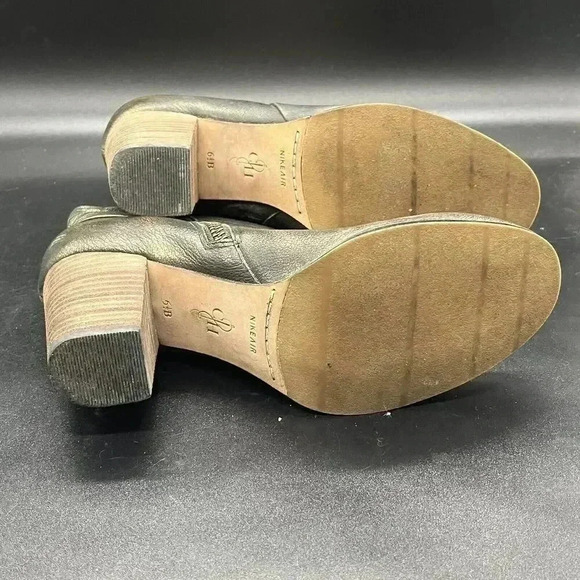 Cole Haan booties gold shimmer womens size 6.5 zipper casual going out - Picture 8 of 8